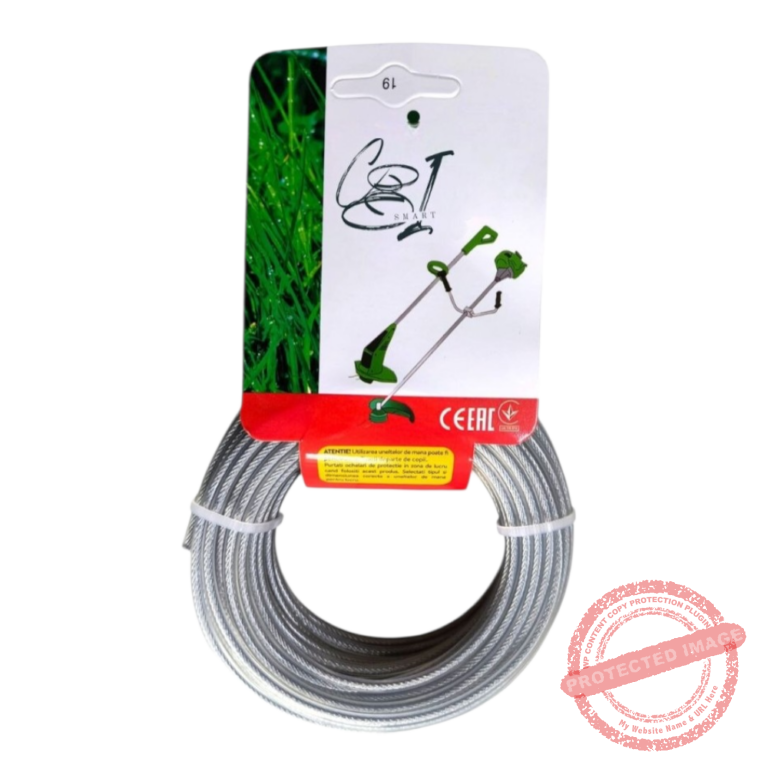 Корда метална 2.4 х 15метра за моторна коса,тример,храсторез