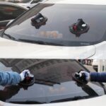 Вендуза за плочки и стъкло HAWEK с помпа и манометър – 130 кг, Ø200 мм