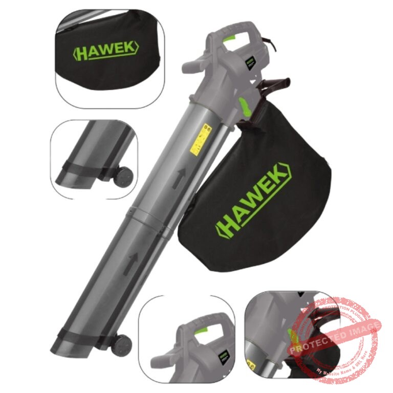 Листосъбирач HAWEK 3500W – 3 в 1: Издухване, Засмукване и Раздробяване + 2 Торби по 45L