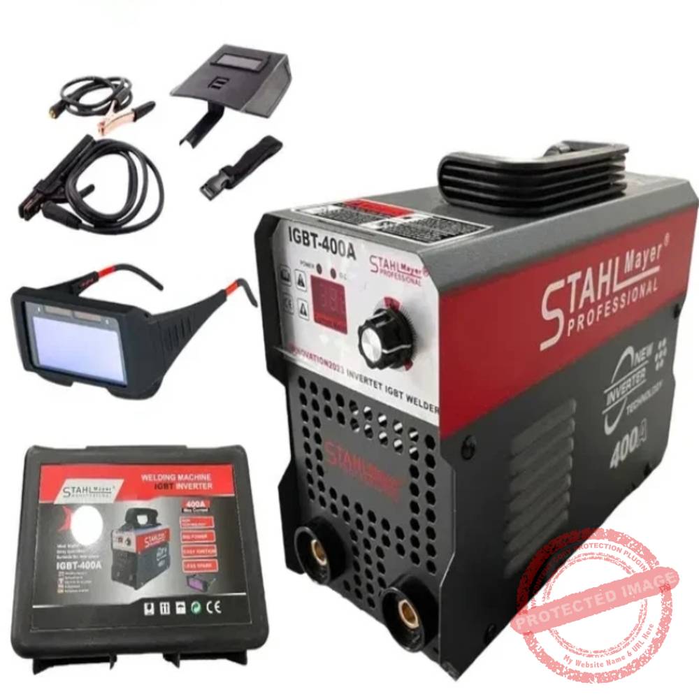 Инверторен електрожен STAHLMAYER 400A + соларни очила - Beroz Tools Инверторен електрожен STAHLMAYER 400A + соларни очила
