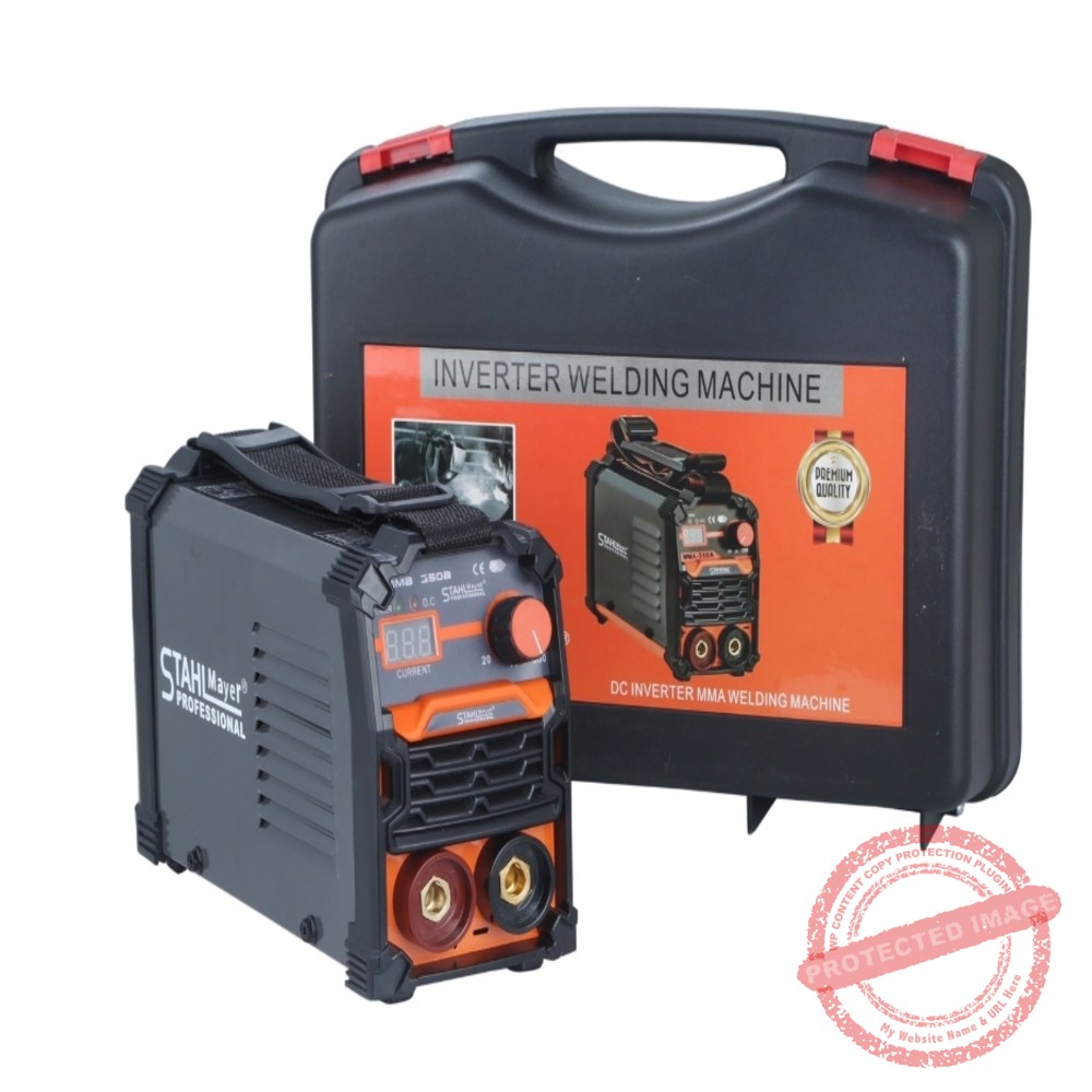 Електрожен StahlMayer 350A – Инверторен MMA Апарат с Куфар и Дисплей - Beroz Tools Електрожен StahlMayer 350A – Инверторен MMA Апарат с Куфар и Дисплей