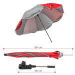 Сгъваемо походно легло-шезлонг с чадър