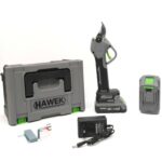 Акумулаторна лозарска ножица HAWEK 24V 4Ah – 33 мм рязане, 2 батерии, куфар