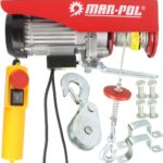 Електрическа въжена лебедка 400/800 кг 12 м 1300W MAR‑POL – строителна телфер лебедка