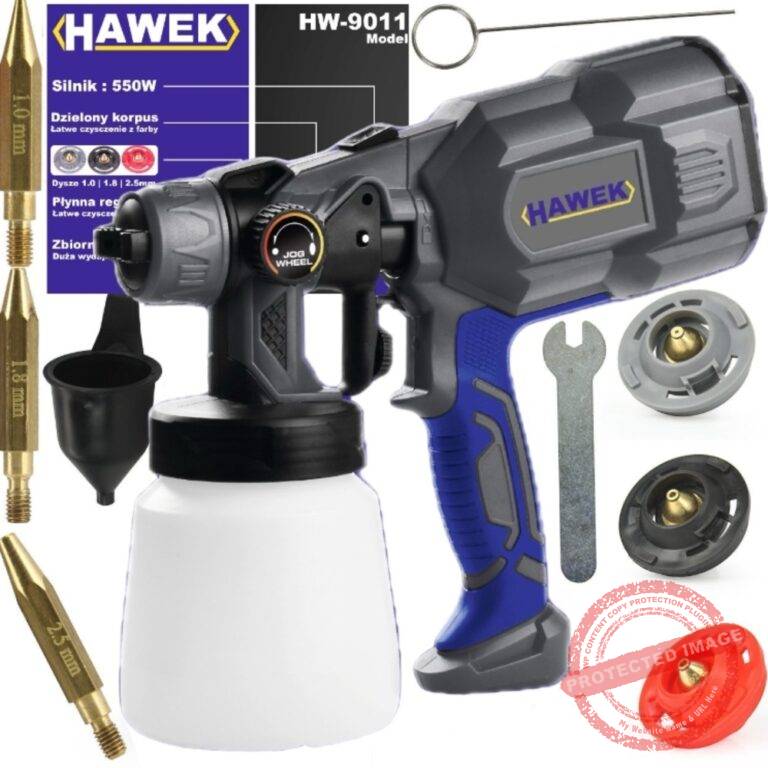 Електрически пистолет за боядисване HAWEK HW‑9011 – 550W, 800 мл, 3 дюзи