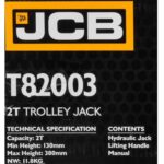 Крик крокодил JCB 2 тона 130–380 мм Професионален хидравличен крик