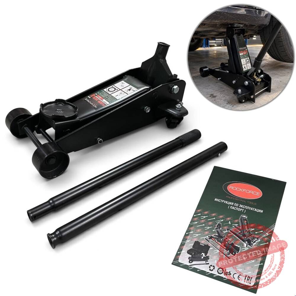 Хидравличен крик ROCKFORCE 4T – 135–520 мм - Beroz Tools Хидравличен крик ROCKFORCE 4T – 135–520 мм