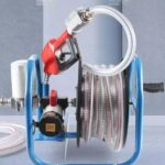 Електрическа помпа за гориво със стойка и пистолет – 220V