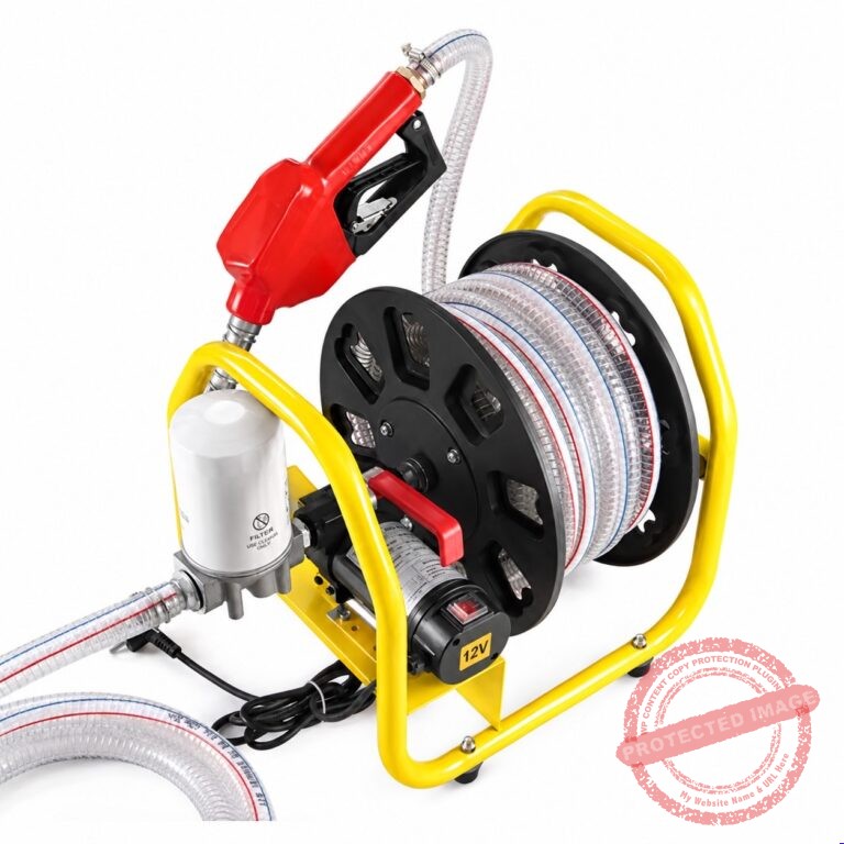 Електрическа помпа за гориво 12 V – 380 W с маркуч и пистолет